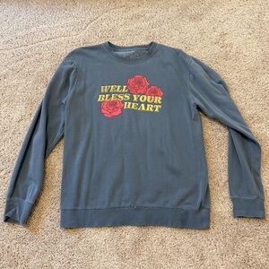 Living Fully Blue “Bless Your Heart” sweatshirt